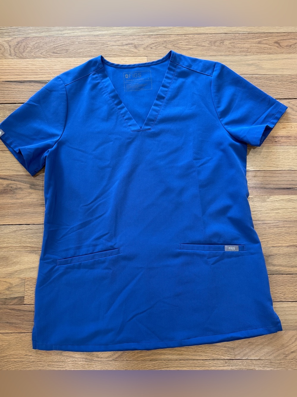 FIGS V-Neck Scrub Top Blue S